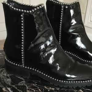 Black Ball and Chain Boots from Free People